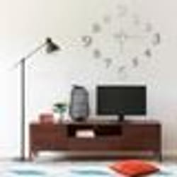 vidaXL Horloge murale 3D Design moderne Argenté 100 cm XXL - TU