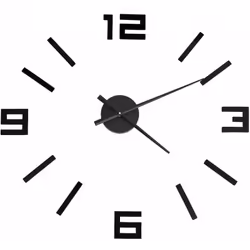 Cette horloge murale 3D extra-large est un excellent supplément à la décoration de votre pièce ! L’horloge dispose d’un effet ...