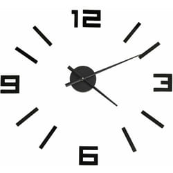 Vidaxl - Horloge murale 3D Design moderne Noir 100 cm xxl