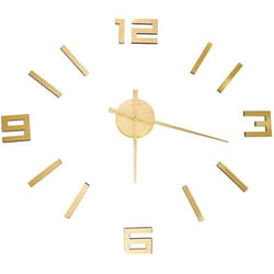 vidaXL Horloge murale 3D Design moderne Doré 100 cm XXL