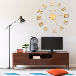 Cette horloge murale 3D extra-large est un excellent supplément à la décoration de votre pièce ! L’horloge dispose d’un effet ...