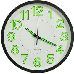 Vidaxl - Horloge murale lumineuse Noir 30 cm