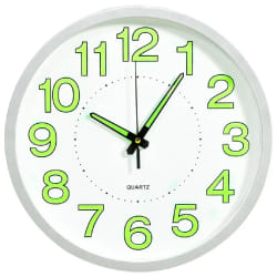 vidaXL Horloge murale lumineuse Blanc 30 cm - TU