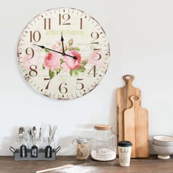 vidaXL Horloge murale vintage Fleur 60 cm - TU