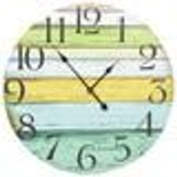 vidaXL Horloge murale Multicolore 60 cm MDF