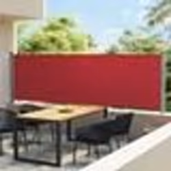 vidaXL Auvent latéral rétractable de patio 140x600 cm Rouge