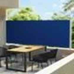 vidaXL Auvent latéral rétractable de patio 600x160 cm bleu