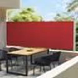 vidaXL Auvent latéral rétractable de patio 600x160 cm rouge