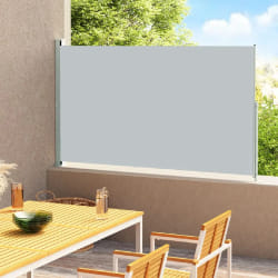 vidaXL Auvent latéral rétractable de patio 180x300 cm Gris - TU