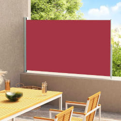 vidaXL Auvent latéral rétractable de patio 180x300 cm Rouge - TU