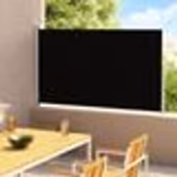 vidaXL Auvent latéral rétractable de patio 200x300 cm Noir