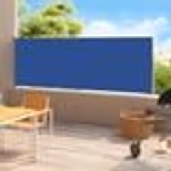vidaXL Auvent latéral rétractable de patio 200x500 cm Bleu