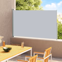 vidaXL Auvent latéral rétractable de patio 220x300 cm Gris