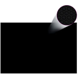 Couverture de piscine rectangulaire 600x400 cm pe Noir Vidaxl