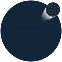 Vidaxl - Film solaire de piscine flottant pe 210 cm Noir et bleu
