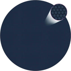 Film solaire de piscine flottant pe 300 cm Noir et bleu Vidaxl