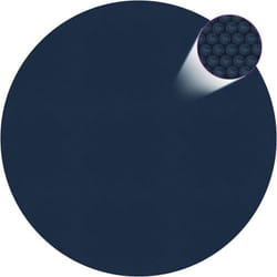 Film solaire de piscine flottant pe 381 cm Noir et bleu