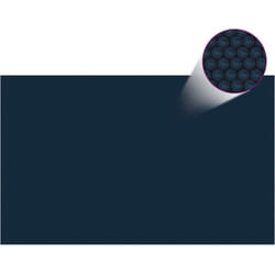 Vidaxl - Film solaire de piscine flottant pe 260x160 cm Noir et bleu