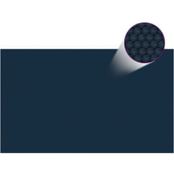 Vidaxl - Film solaire de piscine flottant pe 500x300 cm Noir et bleu