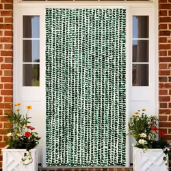 vidaXL Moustiquaire Vert et blanc 100x220 cm Chenille