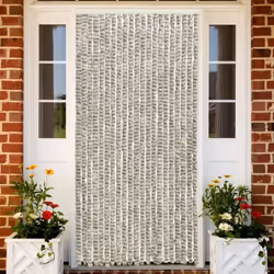 vidaXL Moustiquaire Gris clair et gris foncé 56x185 cm Chenille - TU