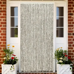 vidaXL Moustiquaire Gris clair et gris foncé 56x185 cm Chenille - TU