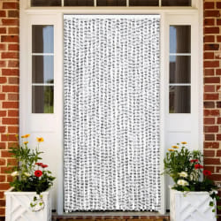 vidaXL Moustiquaire Gris clair et gris foncé 100x220 cm Chenille - TU