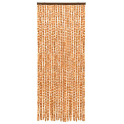 vidaXL Moustiquaire Ocre et blanc 56x185 cm Chenille