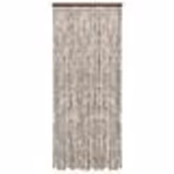 vidaXL Moustiquaire Taupe et blanc 56x185 cm Chenille - TU