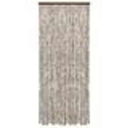 vidaXL Moustiquaire Taupe et blanc 56x185 cm Chenille - TU