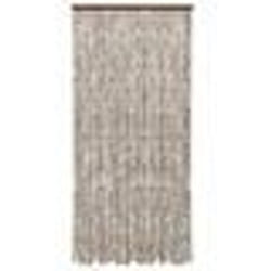 vidaXL Moustiquaire Taupe et blanc 90x220 cm Chenille - TU