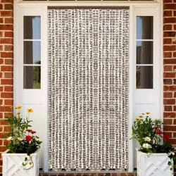 vidaXL Moustiquaire Taupe et blanc 100x220 cm Chenille - TU