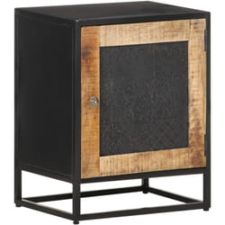 Table de chevet 40x30x50 cm Bois de manguier brut Vidaxl