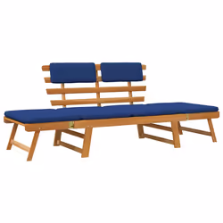 VidaXL 312120, Bois d'acacia, Tissu, Polyester, Adultes et enfants, 680 mm, 740 mm