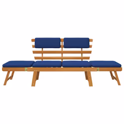 VidaXL 312120 banc de jardin Bois d'acacia, Tissu, Polyester - Vue supplémentaire 4