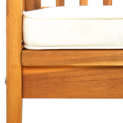 VidaXL 312128 chaise d'extérieur Terrace Siège rembourré Bois d'acacia Crème, Blanc - Vue supplémentaire 8