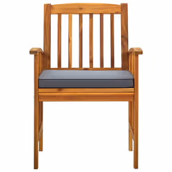 VidaXL 312130 chaise d'extérieur Terrace Siège rembourré Bois d'acacia Gris - Vue supplémentaire 4