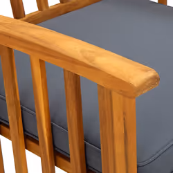 VidaXL 312130 chaise d'extérieur Terrace Siège rembourré Bois d'acacia Gris - Vue supplémentaire 7