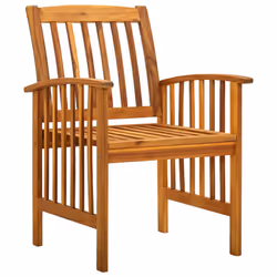 VidaXL 312131 chaise d'extérieur Terrace Siège rembourré Bois d'acacia Gris
