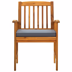 VidaXL 312131 chaise d'extérieur Terrace Siège rembourré Bois d'acacia Gris - Vue supplémentaire 4