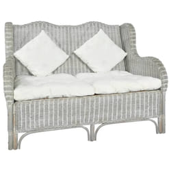 VidaXL 325467 canapé 2 siège(s) Crème, Gris