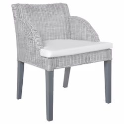 VidaXL 325485, Bois de mango, Rotin, 600 mm, 590 mm, 760 mm, 1 pièce(s), Gris