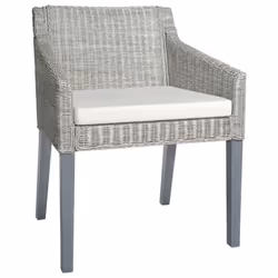 VidaXL 325491, Bois de mango, Rotin, 600 mm, 600 mm, 790 mm, 1 pièce(s), Gris