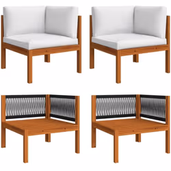 Ces canapés d'angle de jardin en bois seront un excellent supplément à votre jardin, terrasse ou patio pour discuter en famil ...
