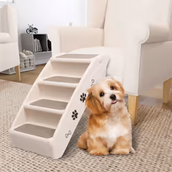 Les escaliers pour chiens conviennent aux petits et grands animaux de compagnie et leur permettent d’atteindre facilement leu ...