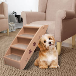 Vidaxl - Escaliers pliables pour chiens Marron 62x40x49,5 cm