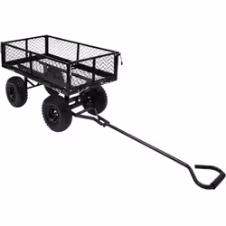 Doté d'une construction en acier durable et robuste, ce chariot à main est idéal pour un éventail de tâches de jardinage. Fab ...