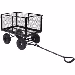 Doté d'une construction en acier durable et robuste, ce chariot à main est idéal pour un éventail de tâches de jardinage. Fab ...