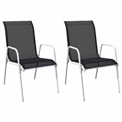VidaXL 313070, Terrace, Acier, Noir, Gris, 510 mm, 660 mm, 880 mm