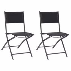 VidaXL 313082, Terrace, Tissu, Acier, Noir, 450 mm, 540 mm, 860 mm